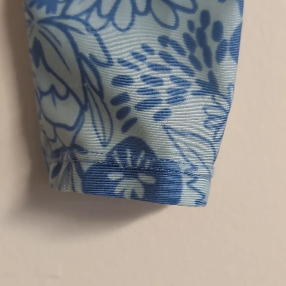 Art Class Girls‎ Blue Floral Swim Top Size Large